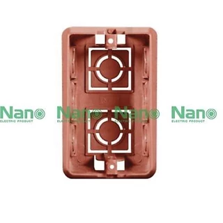 NANO-408 BOX บล็อคฝัง ยกลัง 100 ชิ้น NANO 2x4" สีส้ม