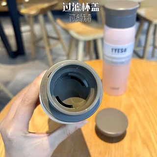 TYESO แก้วเก็บอุณภูมิ 500ML แก้วกาแฟ กระติกน้ำสูญญากาศ ความเย็นของแท้แก้วสแตนเลส