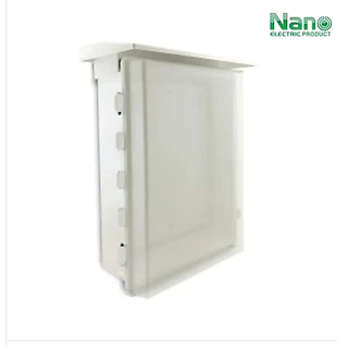 ตู้กันฝน ตู้พลาสติก ตู้ PVC NANO 104w ขาว 104G เทา 104CW ฝาใส (1 ชิ้น/กล่อง) NANO-104 เบอร์ 4