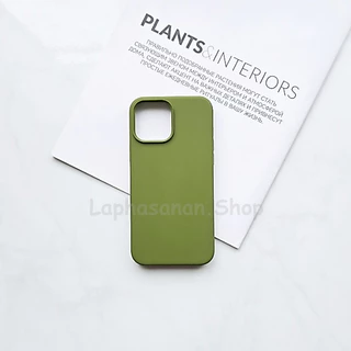 i7-17Promax เคสซิลิโคน Silicone Case สีเขียวเข้ม สีทหาร สีเขียวหม่น พร้อมส่ง