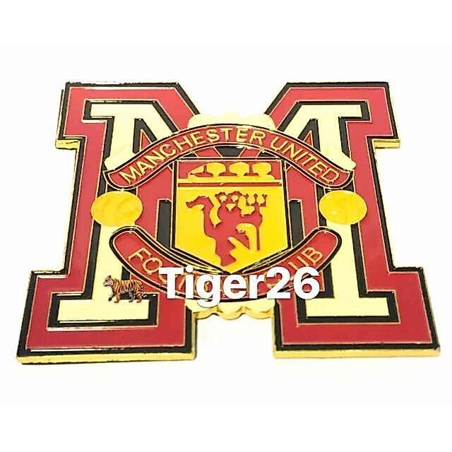 3D MANCHESTER UNITED FOOTBALL CLUB MU ABS โลโก้รถ EMBLEM BADGE สติ๊กเกอร์ DECAL 8 ซม.X 8 ซม.
