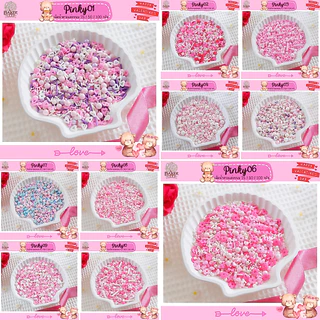 💓รวมเม็ดน้ำตาลแต่งขนม Valentine💓 25 / 50 กรัม แต่งเค้ก คัพเค้ก เม็ดน้ำตาลสปริงเคิล ทานได้ หลายแบบ สีสวย