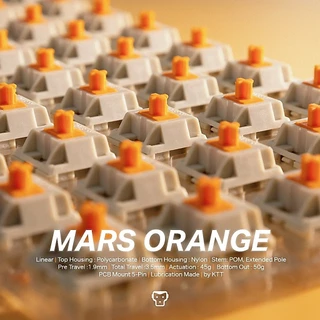 [รับประกัน 15 วัน] SARU Switch Mars Orange (Linear) สวิตช์ 5 pin ใส่กับคีย์บอร์ดแมคคานิคอล