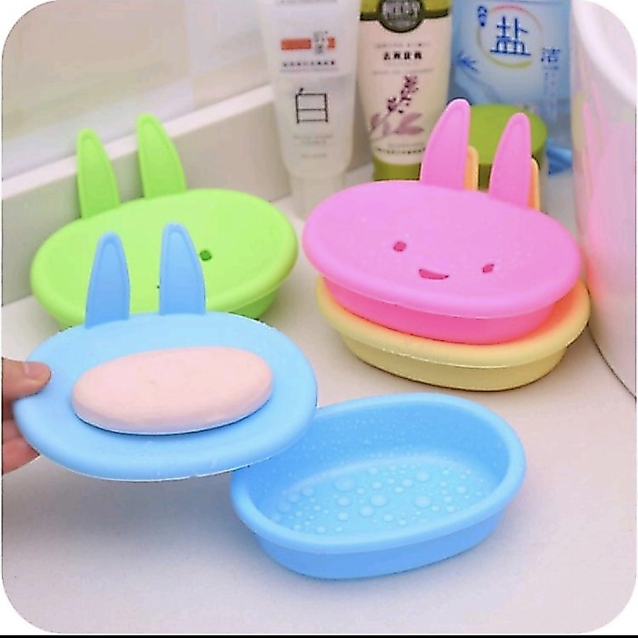 [CENTER 18] SOAP BOX CUTE RABBIT CARTOON BATH SOAP BOX