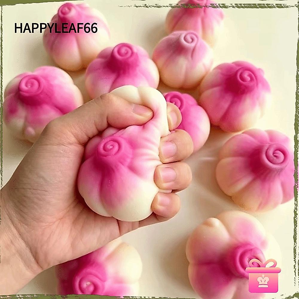 HAPPYLEAF66 Crunchy Squeeze Ball,หัวหอมทําด้วยมือบีบความเครียด Ball,Crunchy Texture Moldable Onion P