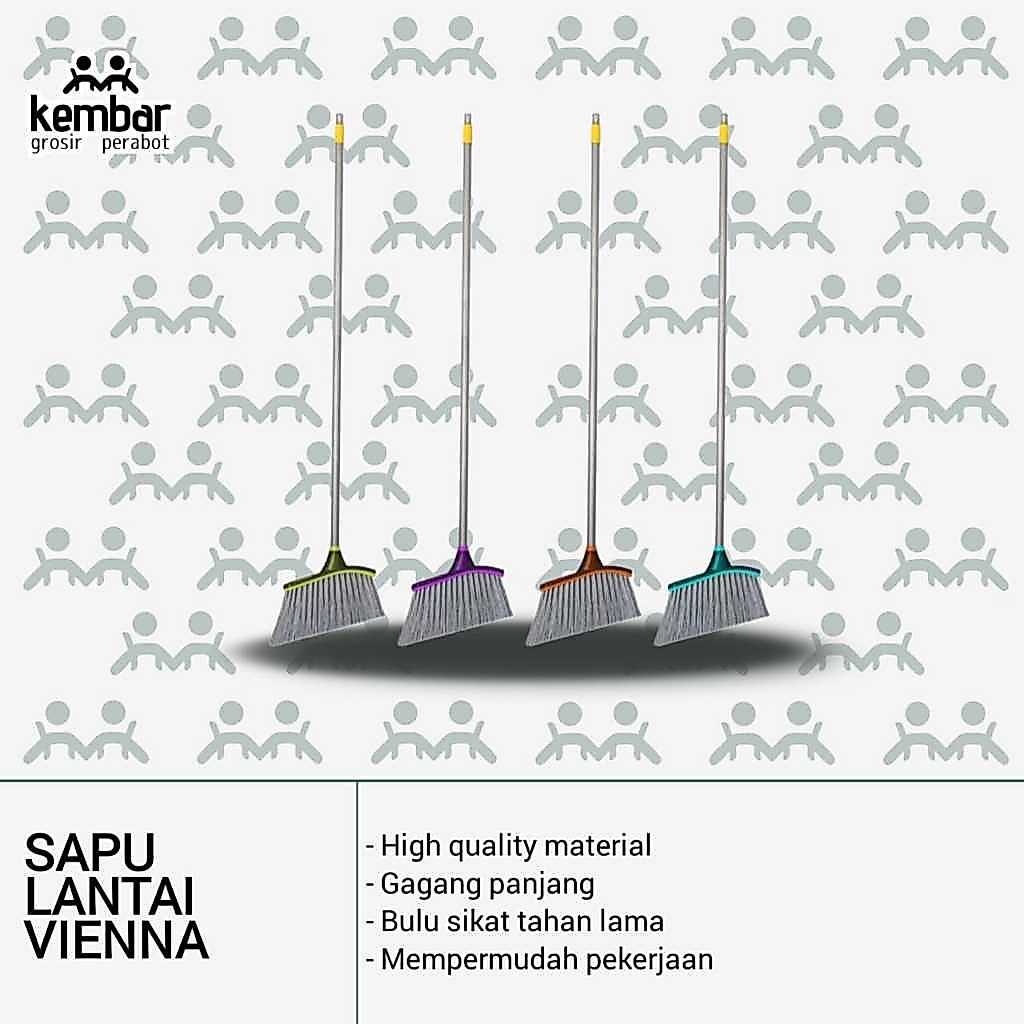 Vienna GBUplast ไม้กวาดพื้น Vienna Floor Cleaner 129 ซม. ทําความสะอาดไม้กวาด Dust Remover -
