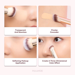 MAANGE ชุดแปรงแต่งหน้า 7 ชิ้น แปรงคุณภาพสูงสำหรับรองพื้น แก้ม และคอนซีลเลอร์ 51474