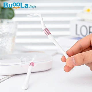 Buoola แปรงขัดซอกฟัน (แบบพกพา) ทำความสะอาดบริเวณซอกฟันได้อย่างทั่วถึง ขนแปรงนุ่มพิเศษ หัวแปรงยืดหยุ่น