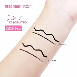 ถูก/แท้/มีไลฟ์ อายไลน์เนอร์ เขียนคิ้ว Music Flower Long-Wear Gel Eyeliner/Fascinated Eyebrow&Eyeliner Cream เจลไลเนอร์