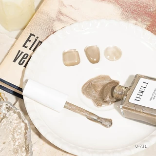 สีทาเล็บ สีแคทอายแมจิค (ไม่อบ) U-DELI Magic Cat Eye Vegan สีลูกแก้ว สีทาเล็บกึ่งเจล U731-U736 สีสวย