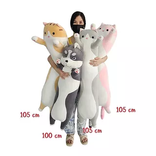 หมอนข้าง แมว หมาฮัสกี้ 45-150 cm ใยสังเคราะห์ เนื้อผ้านุ่มมาก crystal super soft fabric ZumoIX