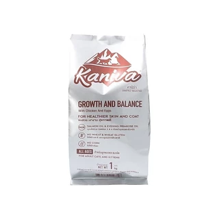 Kaniva คานิว่า อาหารเม็ดแมว สำหรับแมวทุกช่วงวัย โซเดียมต่ำ ไม่เค็ม ขนาด 1 กิโล ถุงแบ่งจากโรงงาน
