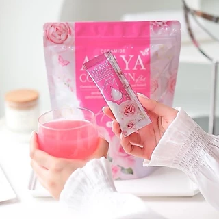 ( พร้อมส่ง ) แพ็คเกจใหม่ 1แถม1 ได้60ซอง Ceramide Araya Collagen เซราไมด์ อารยา คอลลาเจนพลัส