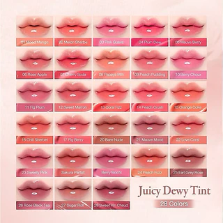 ราคาsale=ใกล้หมดอายุ (กดในไลฟ์ลด40%) DASIQUE JUICY DEWY TINT /Dasique Juicy Dewy Glow Tint ลิปทิ้นท์ฉ่ำ ติดทน
