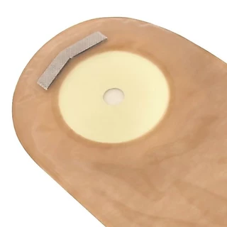 10pcs Colostomy กระเป๋า 15-65 มม.ตัดขนาด Beige ด้านข้าง Drainable one-single ระบบ Ostomy กระเป๋า 550ml ความจุขนาดใหญ่ Stoma กระเป๋า 2 คลิป
