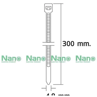 เคเบิ้ลไทร์ NANO ขาว ดำ 4นิ้ว 6นิ้ว 8นิ้ว