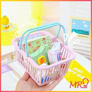 ตะกร้าใส่ของน่ารักๆ เอนกประสงค์สุดๆ ตุ๊กตา สีพาสเทล ตัวการ์ตูนน่ารัก ใส่กิ๊ฟช็อป เครื่องเขียน สีสวย น่ารัก