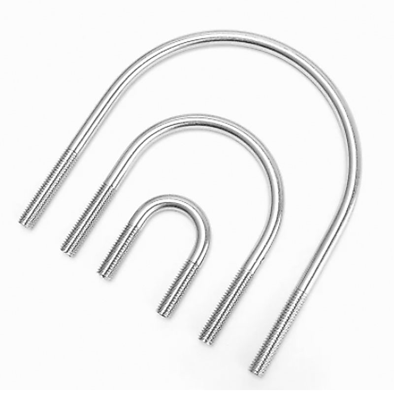 M6 M8 M10 M12 สแตนเลส 304 U-bolts U-Clamps สกรู Fixing Bolt Clamps ท่อ Clamps Bolt