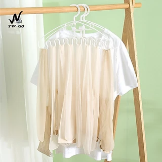 ไม้แขวนเสื้อผ้า หยักมัลติฟังก์ชั่น 6 ตะขอแขวน กระเป๋าเป้สะพายหลังหมวกเสื้อกั๊กแขวนแขวนแขวนG2695