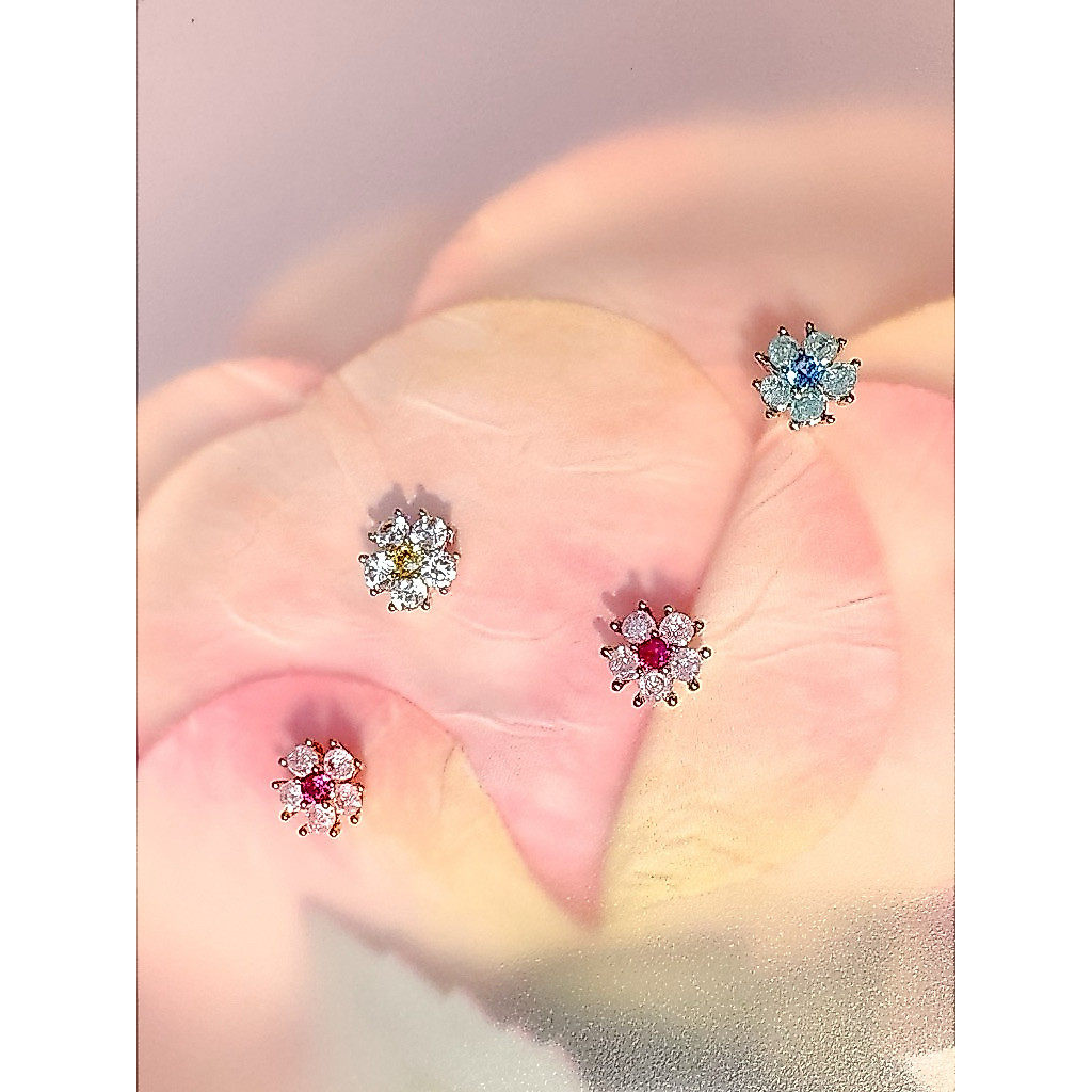 More Than Piercing: MP19 Vivid Flower *waterproof* จิวหู/ต่างหู