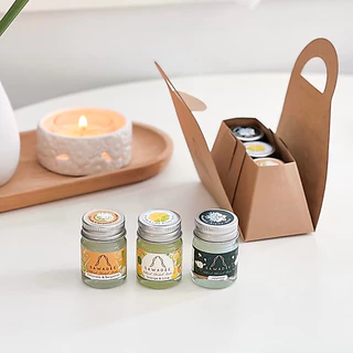 SAWADEE Gift Set รุ่น กระเป๋าโค้ง - 3 กลิ่น ประกอบด้วย กลิ่นมะลิ กลิ่นส้ม มะนาว และ กลิ่นตะไคร้ มะกรูด 15 g