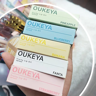 OUKEYA ลิปออยล์เจลลี่ ให้ความชุ่มชื้น และกระจ่างใส ลิปหัวแปรงใหญ่ น่ารัก