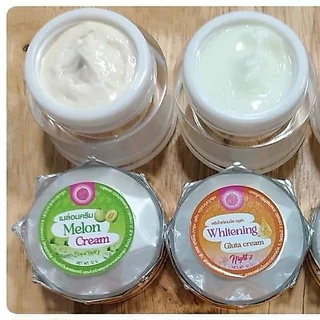 (เซตคู่จิ้น) ครีมเมล่อน+ครีมไวเทนนิ่ง แพรวาไวท์ แพคเกจใหม่ เนื้อครีมสูตรเดิม