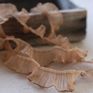2Yards Multi-สีเย็บปักถักร้อยพับลูกไม้ผ้า Trim DIY เย็บ Applique สําหรับเสื้อผ้าชุดตกแต่งอุปกรณ์เสริม 2 ซม.กว้าง
