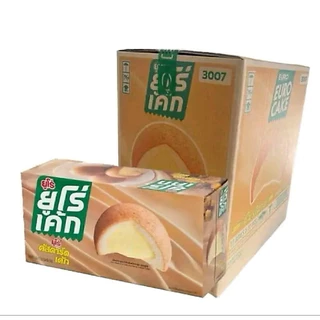 [ยกลัง] ยูโร่คัสตาร์ดเค้ก 15กรัมx12ชิ้นx12กล่อง