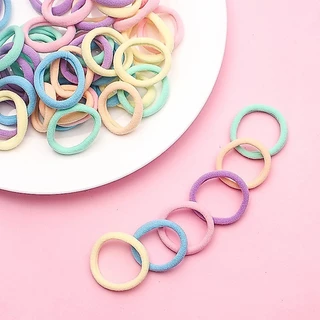 ยางรัดผมหางม้า กันลื่น ไร้รอยต่อ สไตล์เรียบง่าย 20 ชิ้น สีผสม เส้นใหญ่ สไตล์เกาหลีG3296
