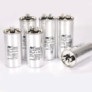 คาปาซิเตอร์ แคปรันแอร์ CBB65 30/35/40uF 450V 2ขั้ว (ใช้ได้ทุกยี่ห้อ) คาปาซิเตอร์แอร์ แคปสตาร์ทแอร์