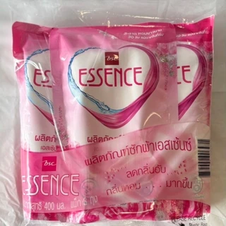 Essence เอสเซ้นส์น้ำยาซักผ้า แบบถุงขนาด400ml x3ถุงซักได้ทั้งมือและเครื่องฝาบน มีให้เลือก3กลิ่น(แพคเก็จเปลี่ยนใหม่แล้ว)