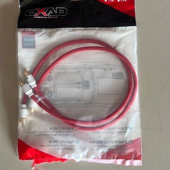 395บาท ยาว 0.5เมตร สายสัญญาณอย่างดีจาก EXAD สายสัญญาณติดรถยนต์และบ้าน