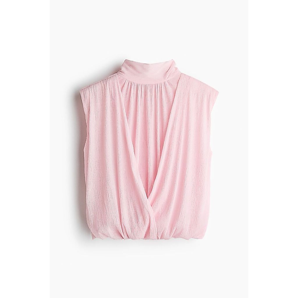 H&M(เอชแอนด์เอ็ม) เสื้อครอปชายบับเบิล ผู้หญิง 1363829_1
