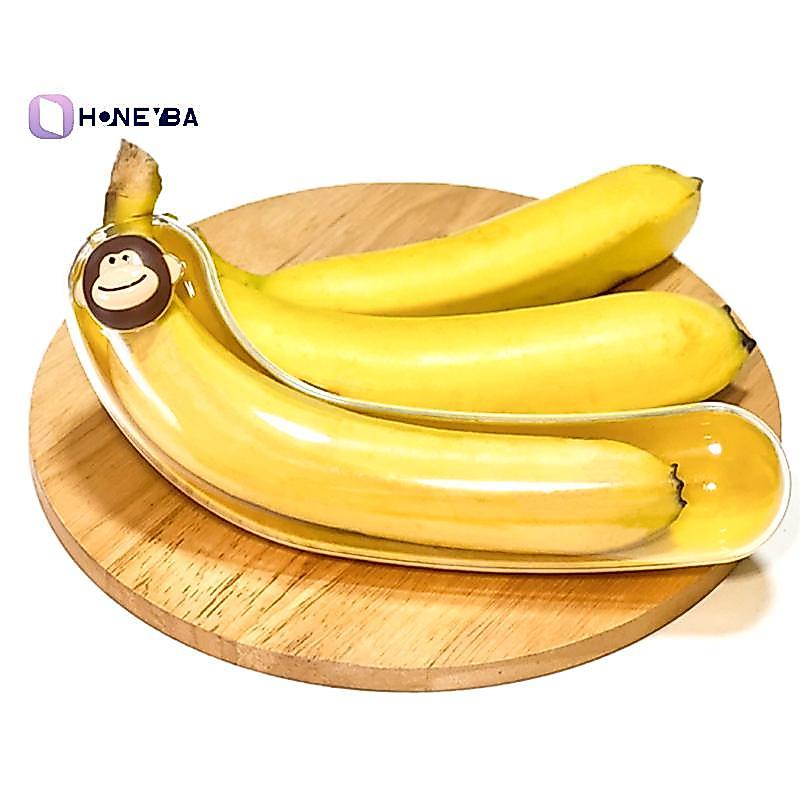<Honeyby> 1PC Childrens Portable Banana Storage Box Squeezable Fruit Storage Box ตู้เย็น Crisper Out