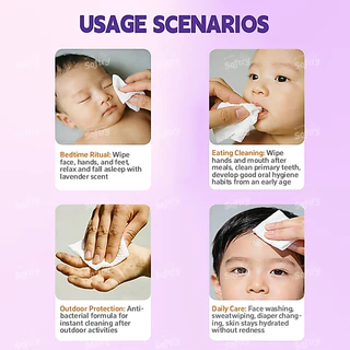 Softry Baby Wipes อนโยนต่อผิวเด็กแรกเกิด Sensitive Skin-Friendly 80+6 แผ่น พร้อมสีให้เลือก Alcohol-Free Chlorine-Free