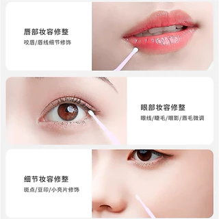 แปรงไมโครบรัช งอได้ ใช้แล้วทิ้ง สีชมพู แพ็ค 100 ชิ้น/ห่อ สินค้าพร้อมส่ง
