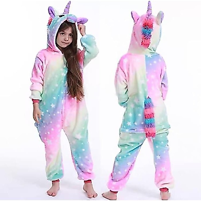 COSMIC PONY UNICORN ONESIE COSTUME CHILDRENS คอสเพลย์ PAJAMA - 120CM CHILDREN