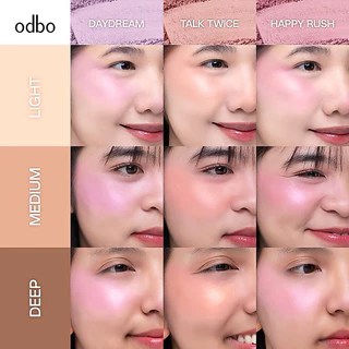 ส่งด่วน/ส่งทันที ODBO DUO FUSE BLUSH & HIGHLIGHT โอดีบีโอ ดูโอ้ ฟิวส์ บลัช แอนด์ ไฮไลท์ OD1333 ปริมาณ 3+3กรัม