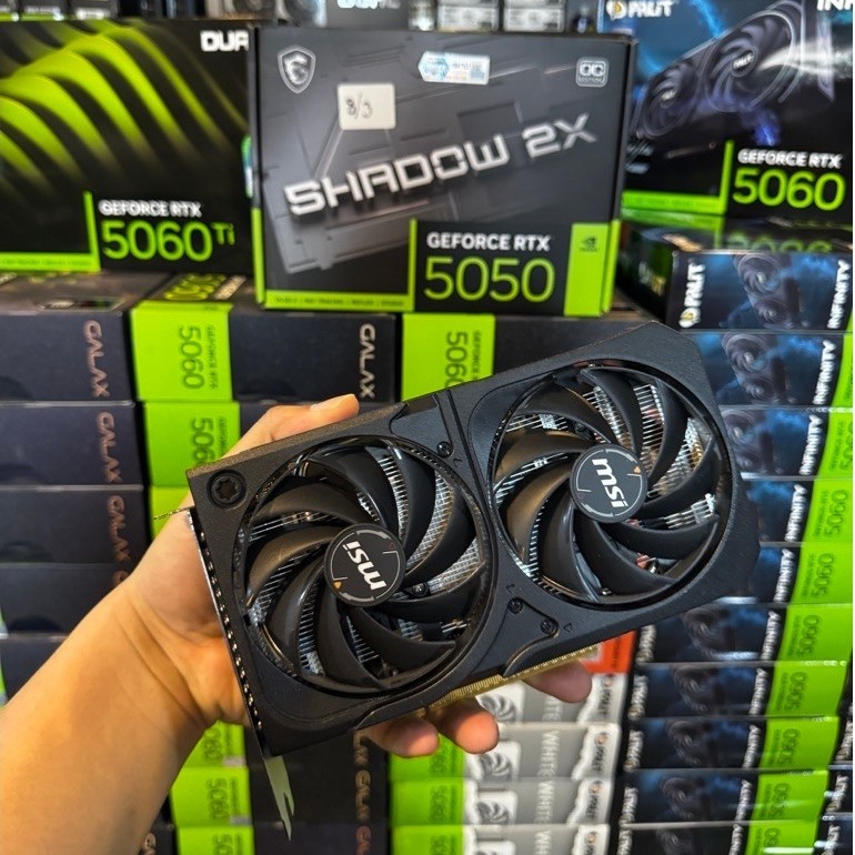 VGA (การ์ดแสดงผล) MSI GEFORCE RTX 5050 8G SHADOW 2X OC - 8GB GDDR6 สินค้ามือสอง ประกันศูนย์ไทย