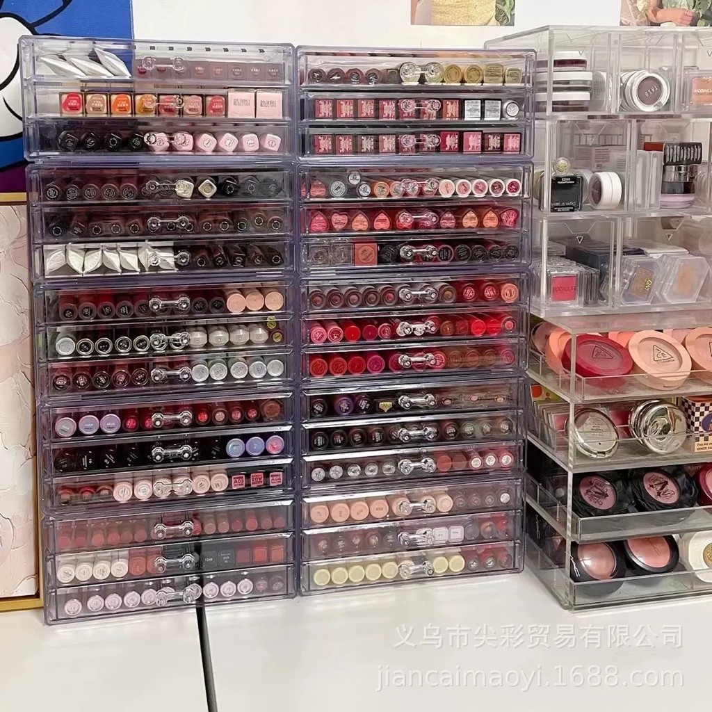 SALE ชั้นวางลิปสติก3ชั้น ชั้นวางเครื่องสำอาง ที่เก็บปากกา ตกแต่งบ้าน