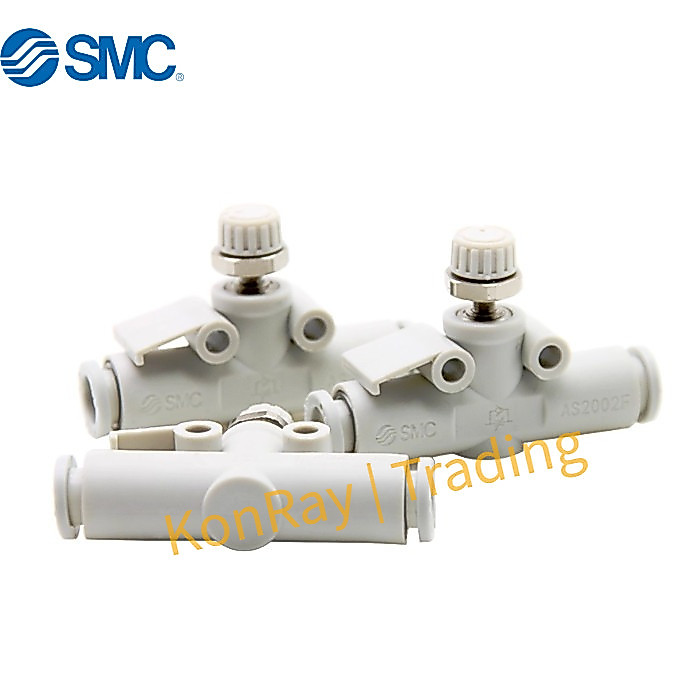 SMC ความเร็ววาล์วปีกผีเสื้อ AS1002F-AS2002F-AS1001F-AS2001F-04-06 AS2052F-AS3002F-AS2051F-06-08 AS30