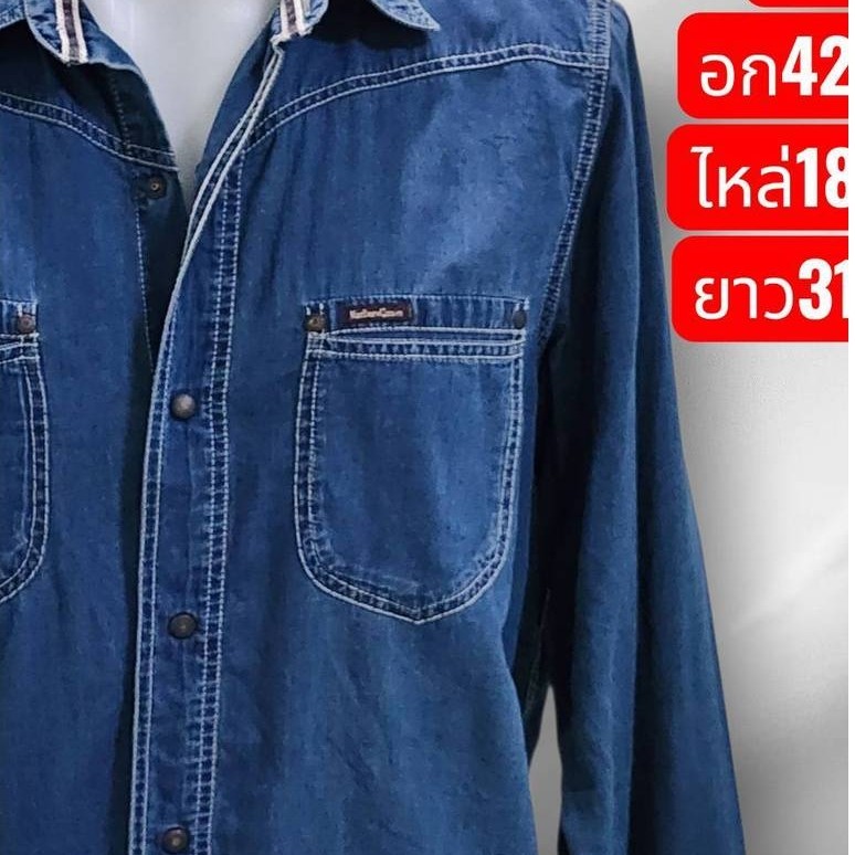 P19 เสื้อยีนส์แขนยาว Marlboro Classics มือสอง​สวยๆ