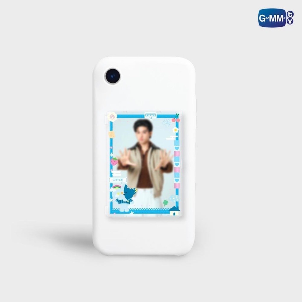 SMYLE ACRYLIC MAGNETIC CARD HOLDER WITH PHOTOCARD