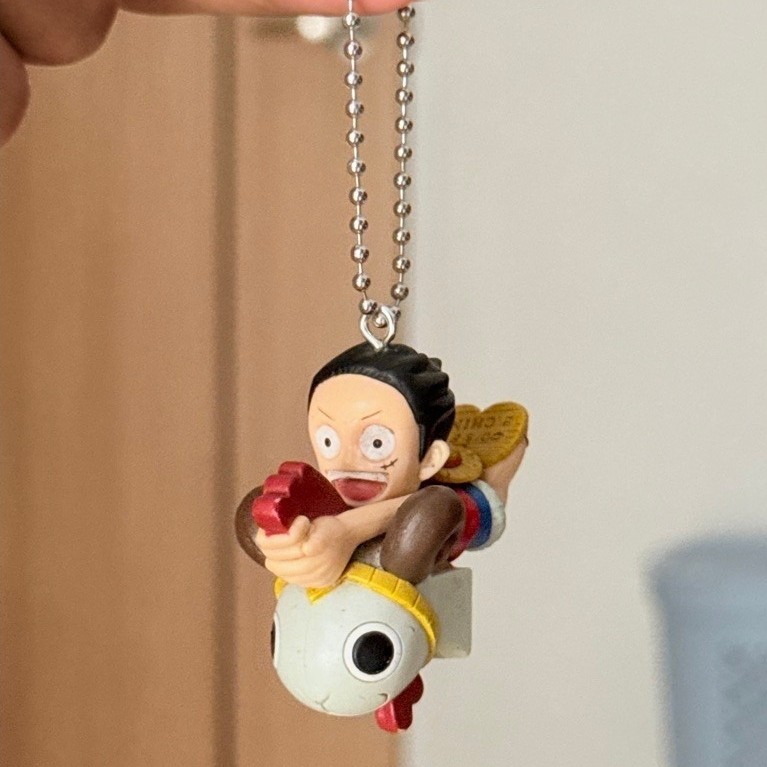 (พร้อมส่ง) One Piece LUFFY Figure Keychain Key Holder Mascot Strap