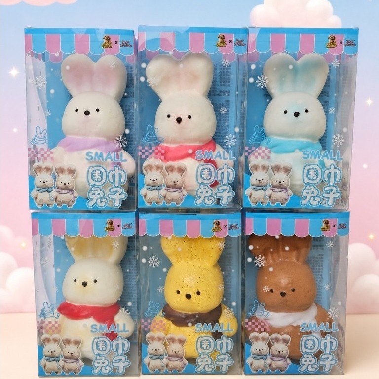 สกุชซี่กระต่าย🐰 สโนว์พร้อมกล่อง ขนาด 18cm มี 6 สี (พร้อมส่งจากไทย)