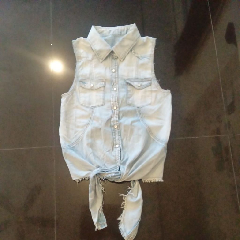 cute Jean tank top for women.