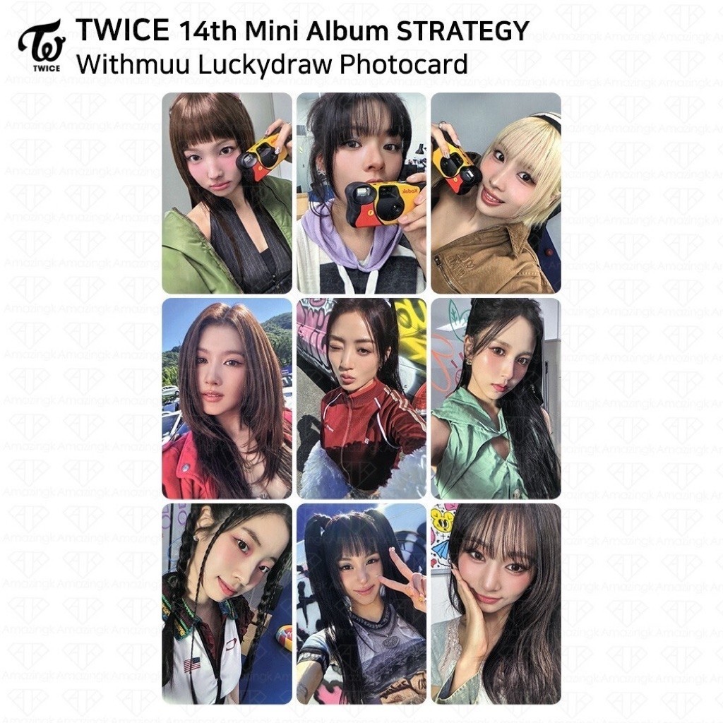 (พร้อมส่ง/ขายแยกเมม) การ์ดทไวซ์ Twice - STRATEGY WITHMUU LUCKY DRAW POB PHOTOCARD