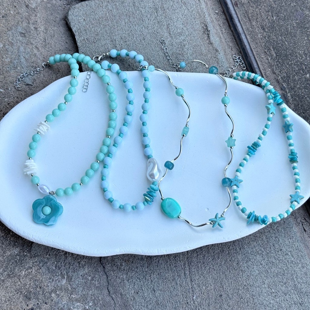 สร้อยลูกปัด แฮนด์เมด “Turquoise necklace”
