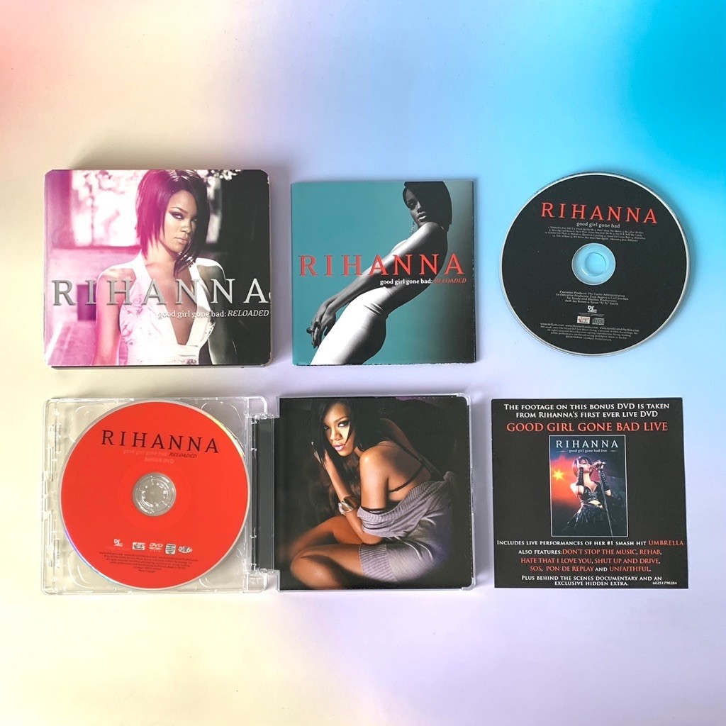 🛒 (พร้อมส่ง) CD+DVD ซีดีเพลง: Rihanna — Good Girl Gone Bad: Reloaded (EU Limited Edition) x Ne-Yo, M